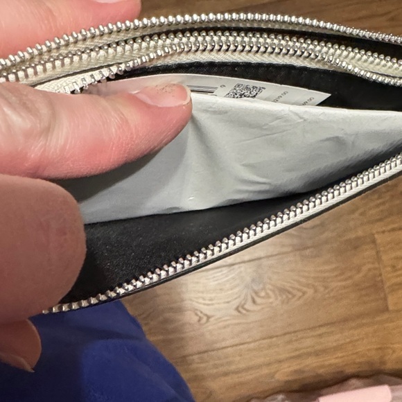 kate spade Cream and Gray Clutch